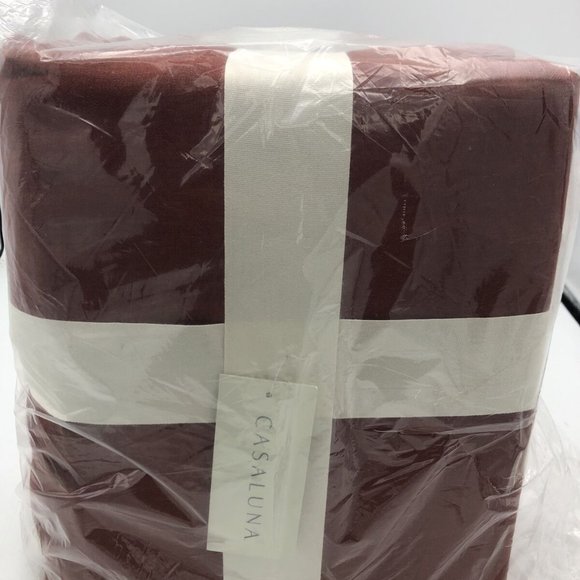 Casaluna Bedding Casaluna King Duvet Set Dark Clay Cotton Cashmere